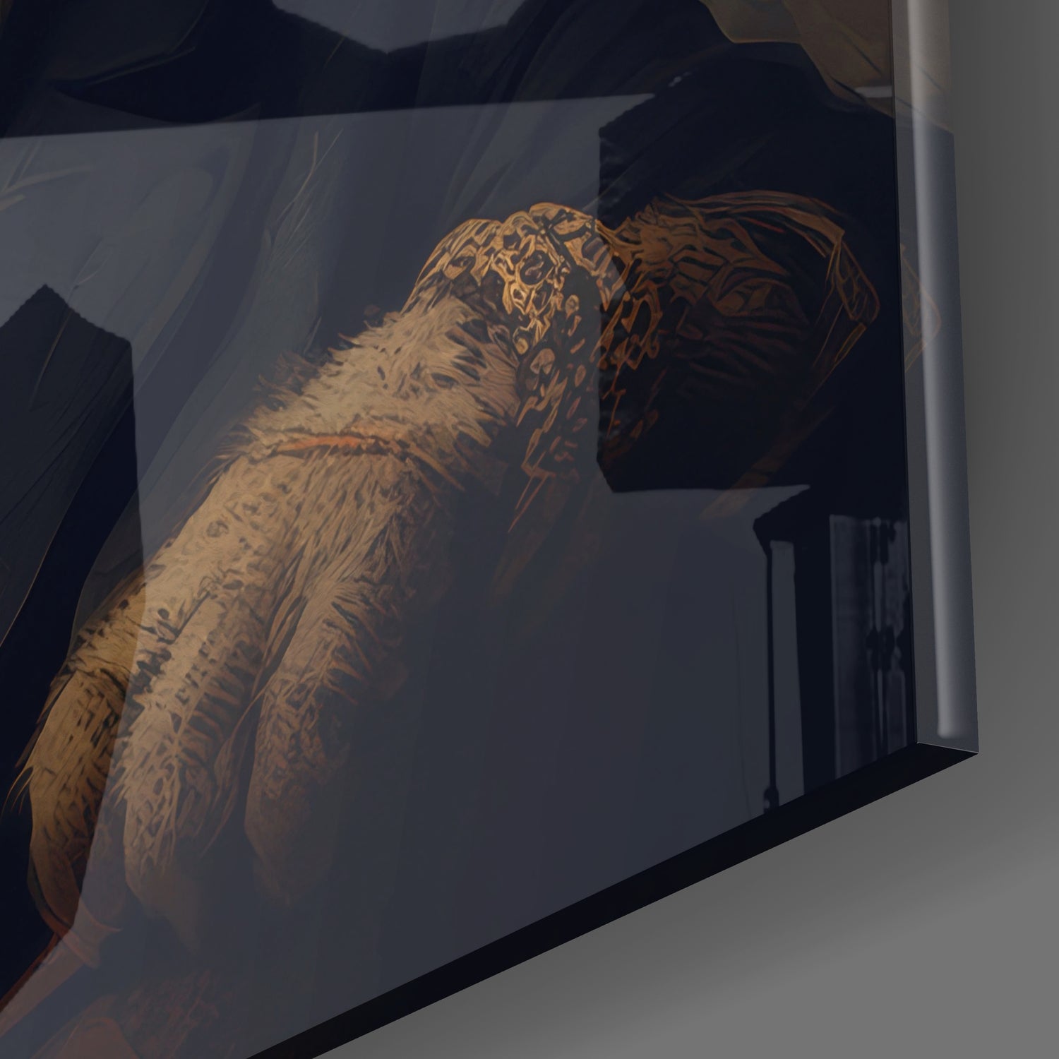 Catleman Glass Wall Art|| Designer&