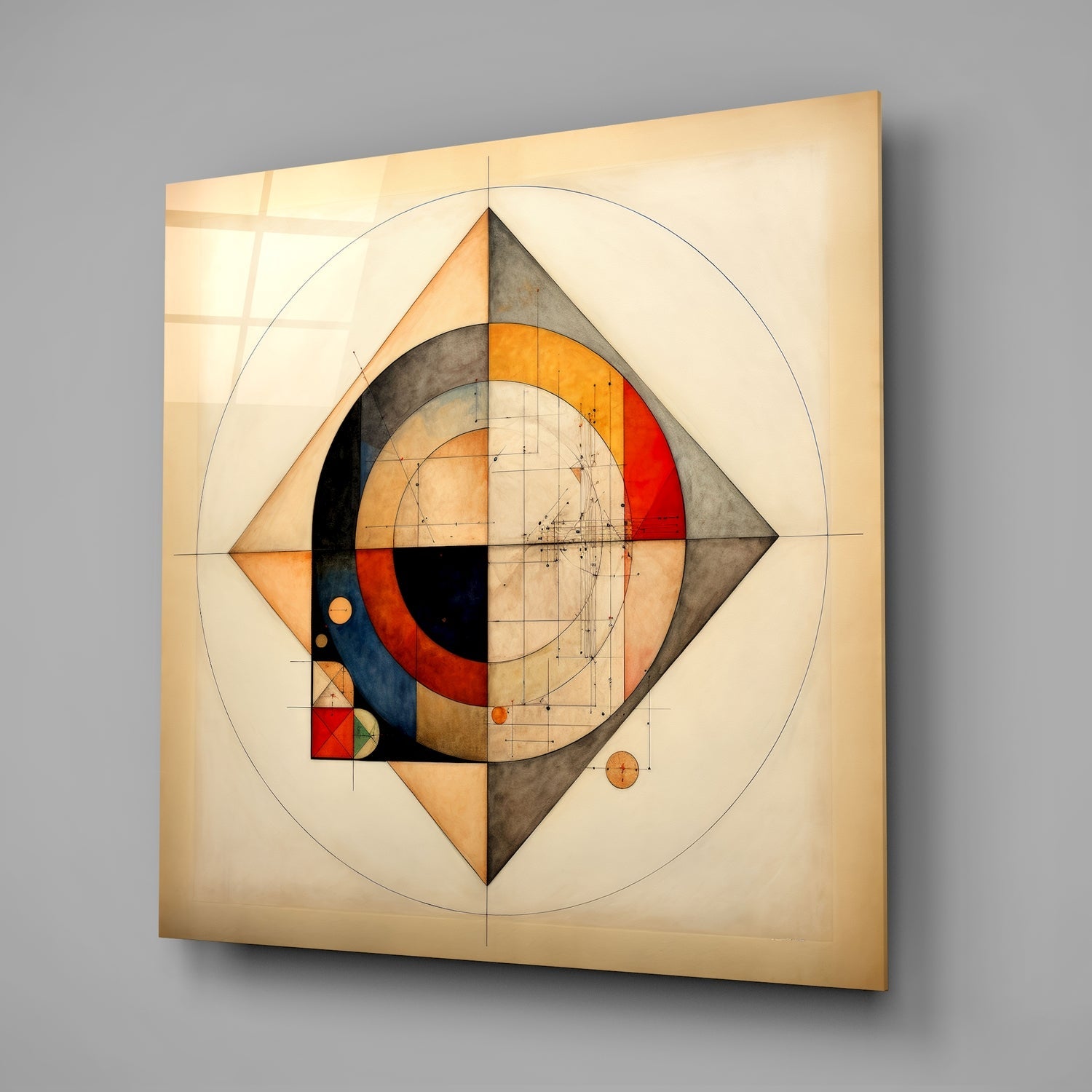 Shapes Glass Wall Art|| Designer&