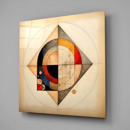 Shapes Glass Wall Art|| Designer&