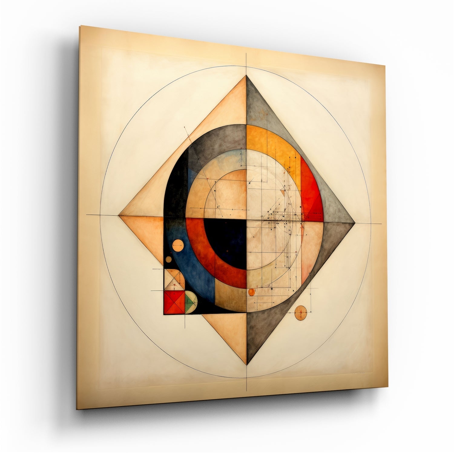 Shapes Glass Wall Art|| Designer&