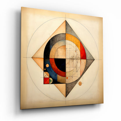 Shapes Glass Wall Art|| Designer&