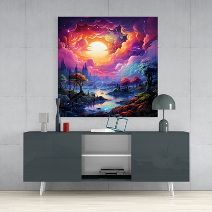 Dreamland Glass Wall Art|| Designer&