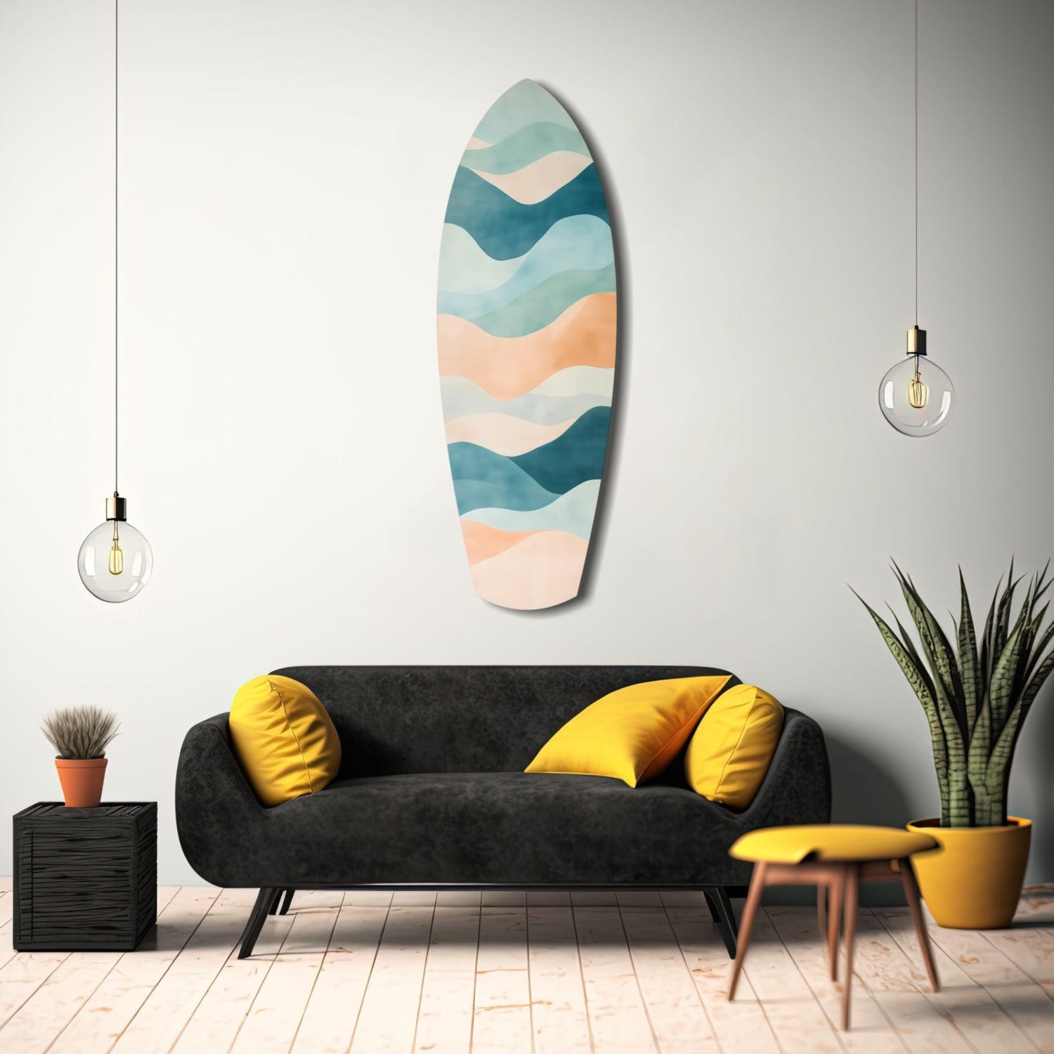 Colors of the Sea Glass Wall Art