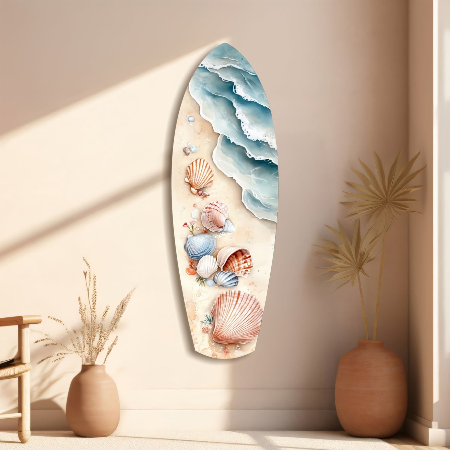 Shoreline Treasures  Glass Wall Art