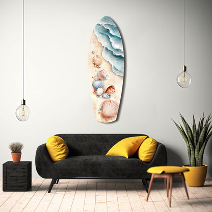 Shoreline Treasures  Glass Wall Art