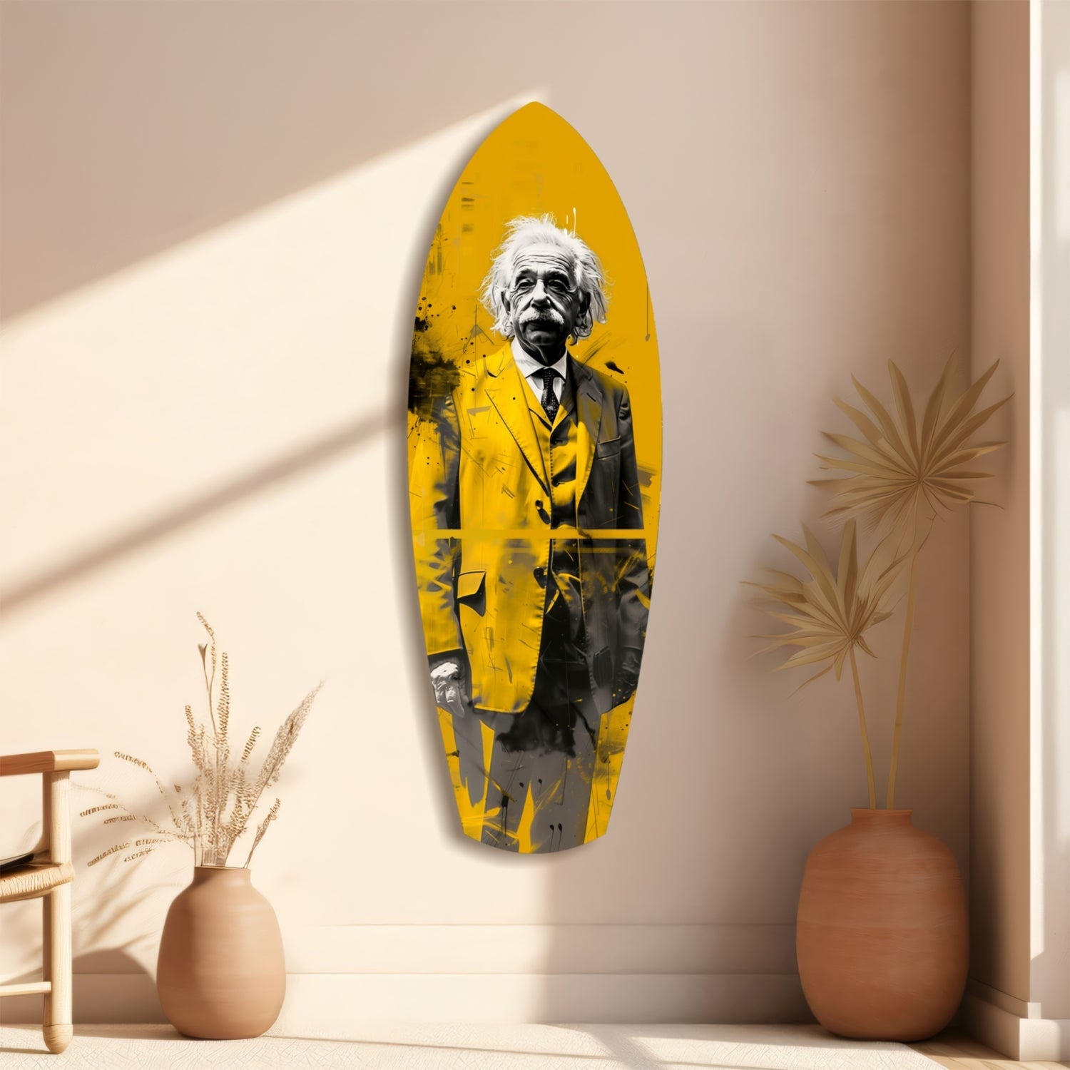 Posing Professor Glass Wall Art