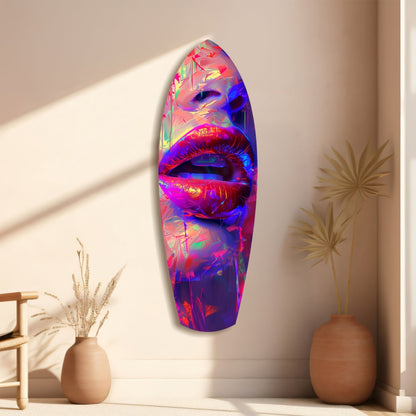 Colorful Lips V17 Glass Wall Art