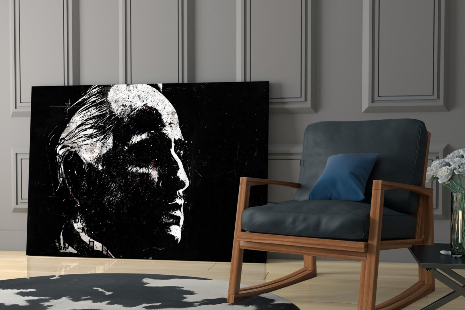 Mafia Boss  Glass Wall Art