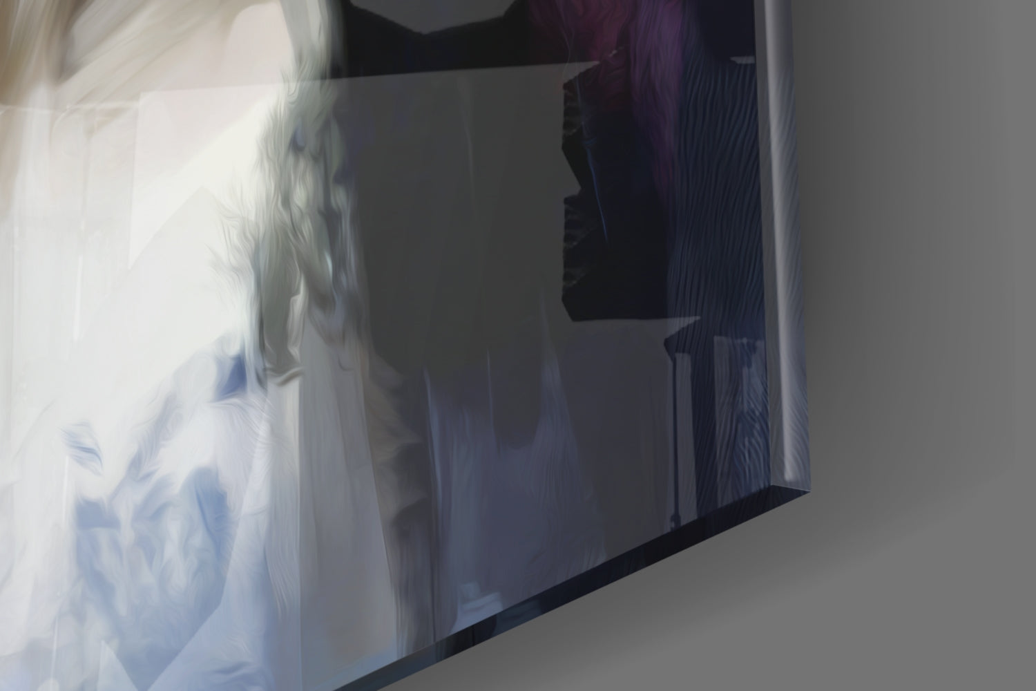Smoking Rebel Muse Glass Wall Art