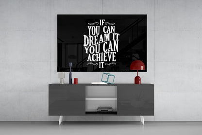 If You Can Dream Glass Wall Art