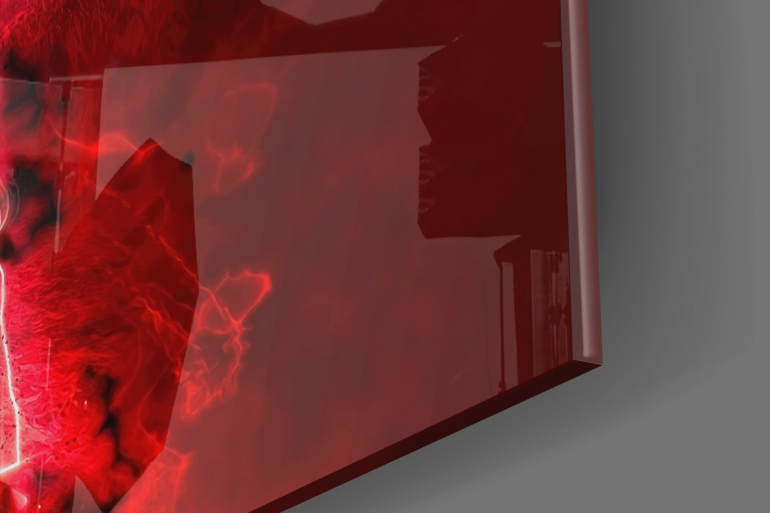 Red Kit Victory Roar Glass Wall Art