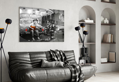 Vintage Hollywood Retro Glass Wall Art