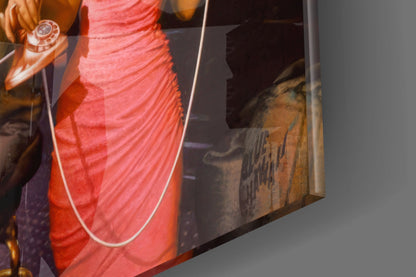 Pink Icons of Old Hollywood Glass Wall Art