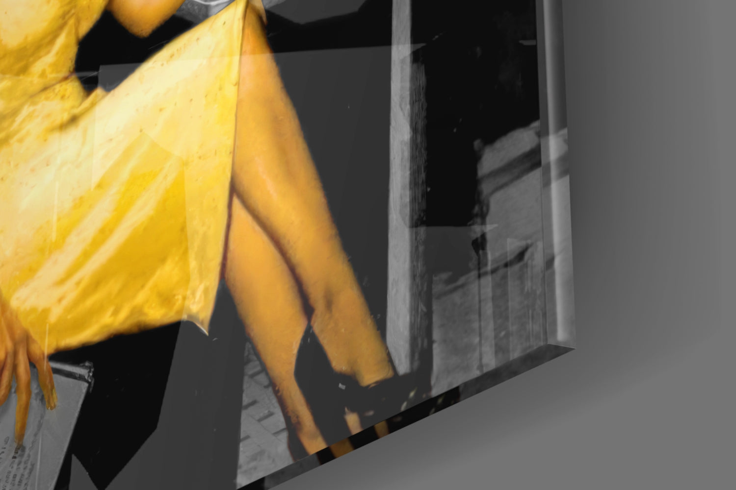 Retro Icons at the Cafe Glass Wall Art