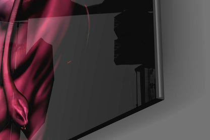Har Har Mahadev Glass Wall Art