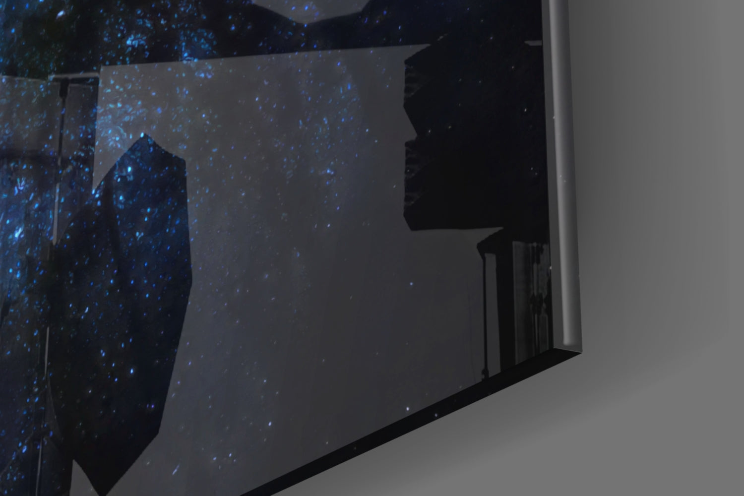 Never Stop Looking Up Starry Forest Glass Wall Art