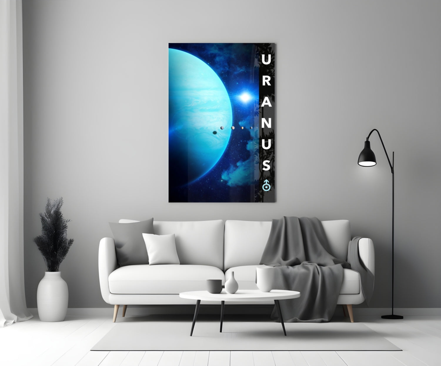 Uranus Glass Wall Art