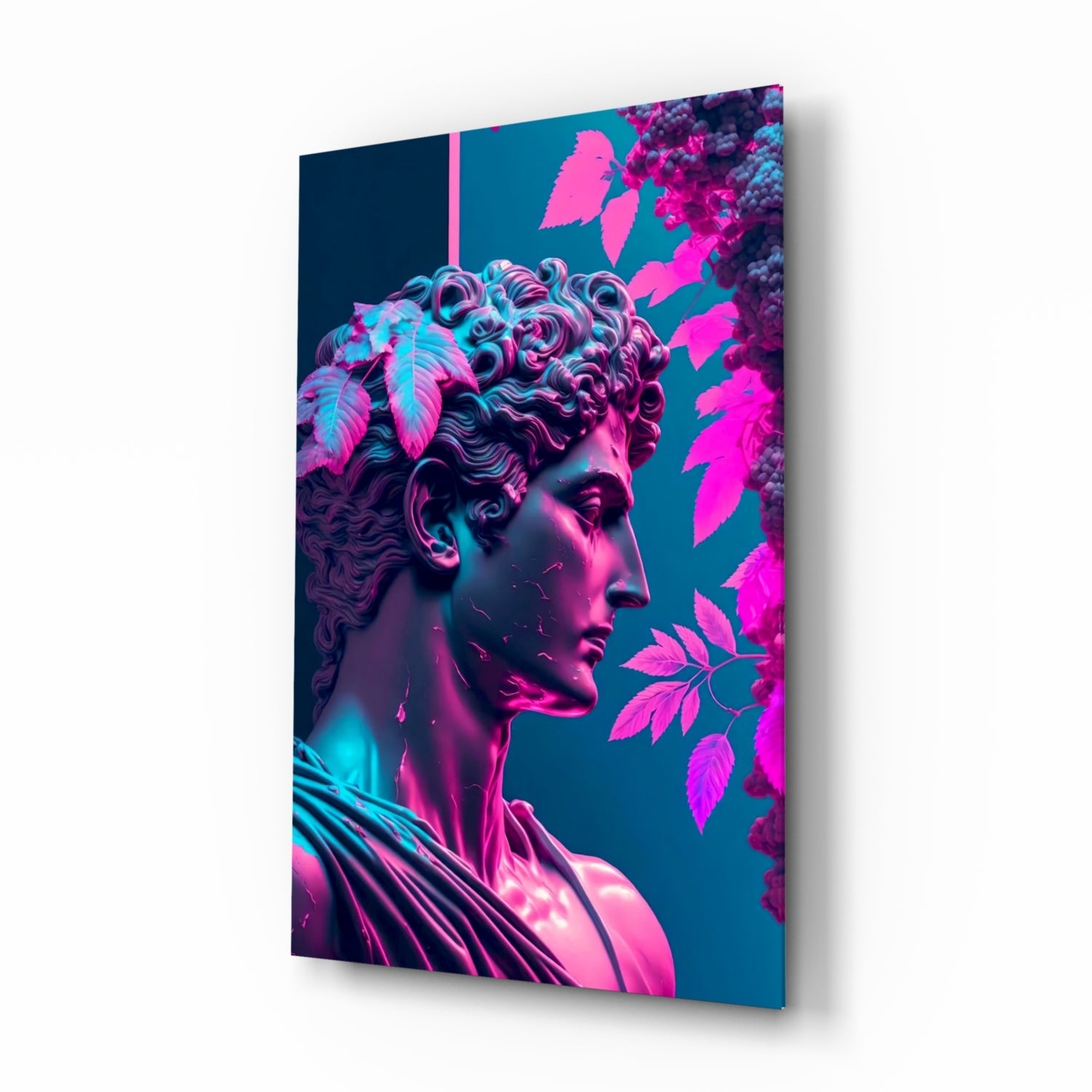 Thinking Sculpture Glass Wall Art