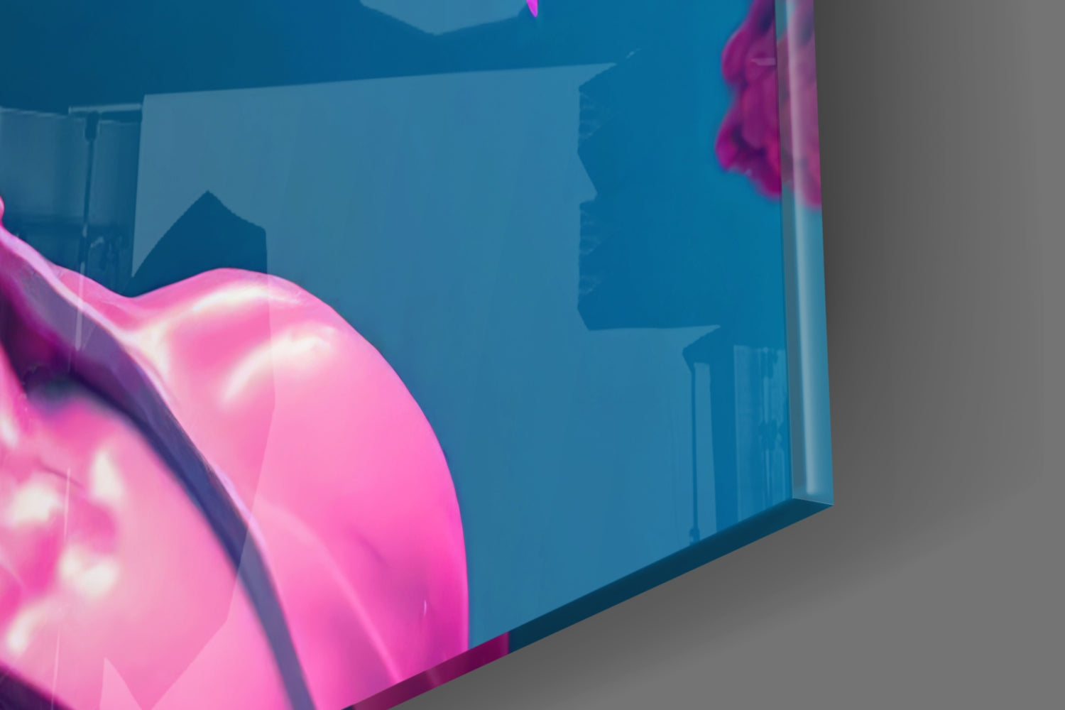 Thinking Sculpture Glass Wall Art