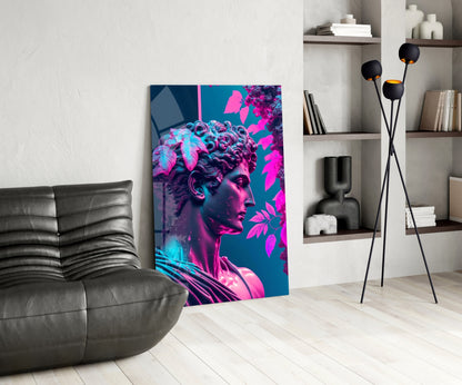 Thinking Sculpture Glass Wall Art
