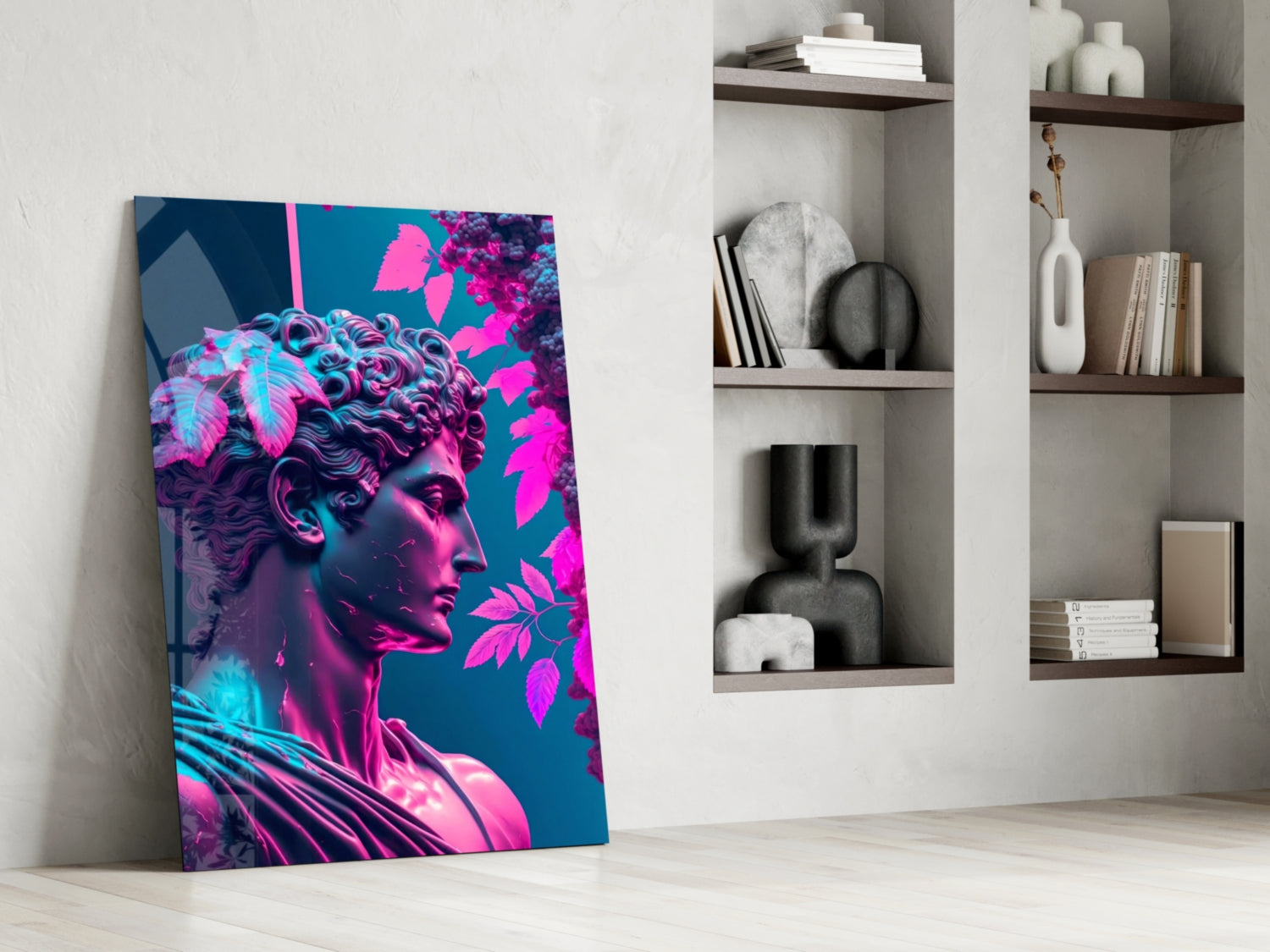 Thinking Sculpture Glass Wall Art