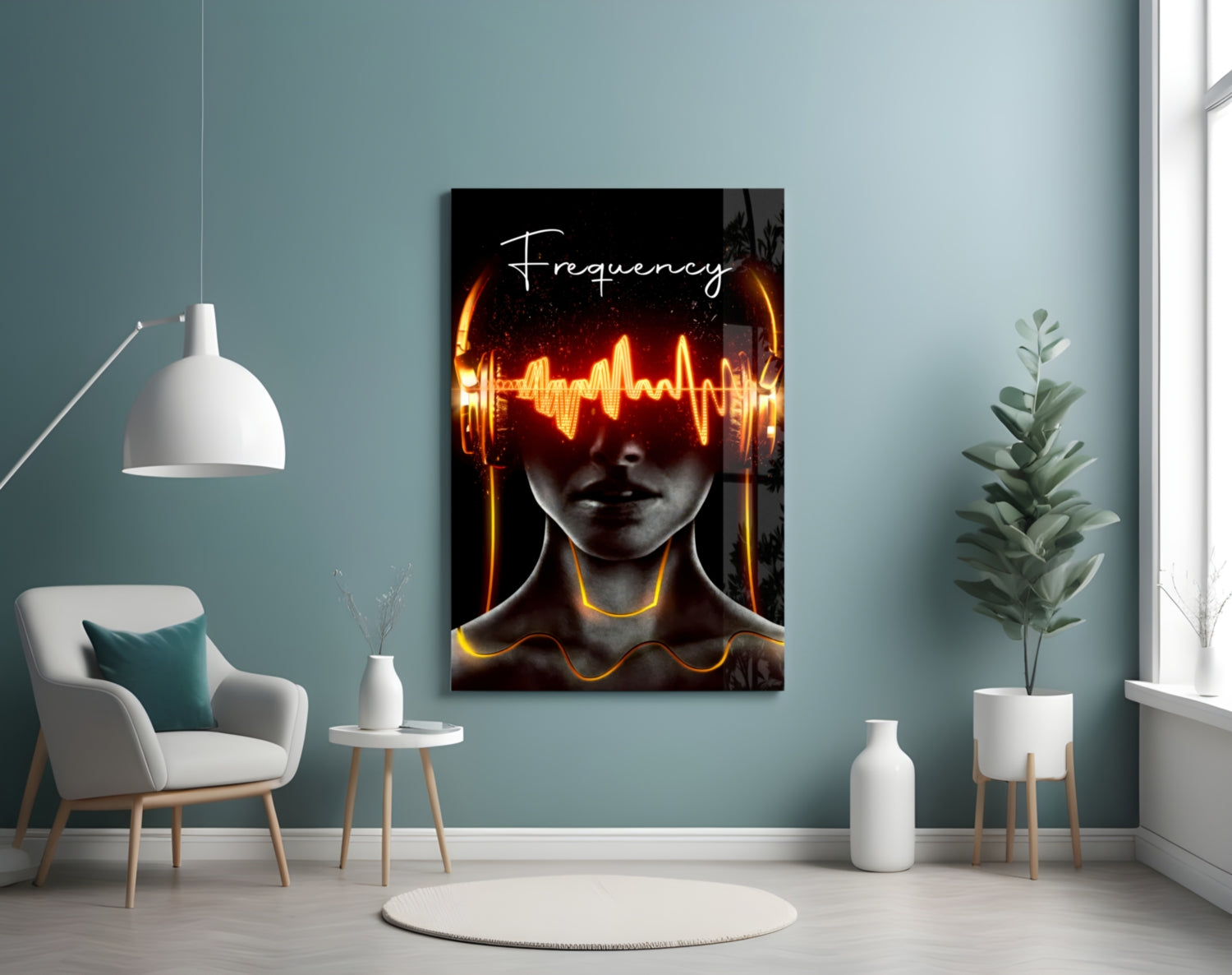 Frequency Glass Wall Art