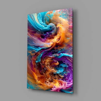 Color Dance Glass Wall Art
