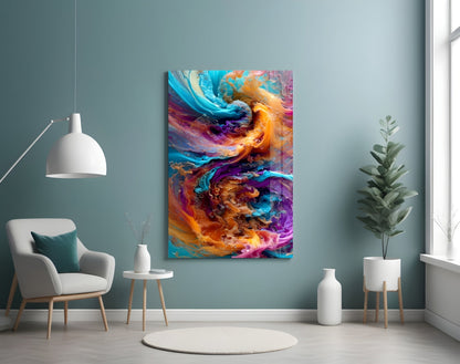 Color Dance Glass Wall Art