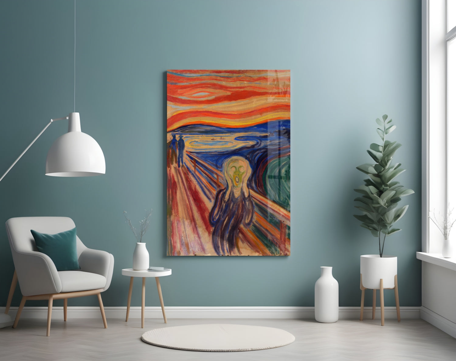 Scream" Glass Wall Art