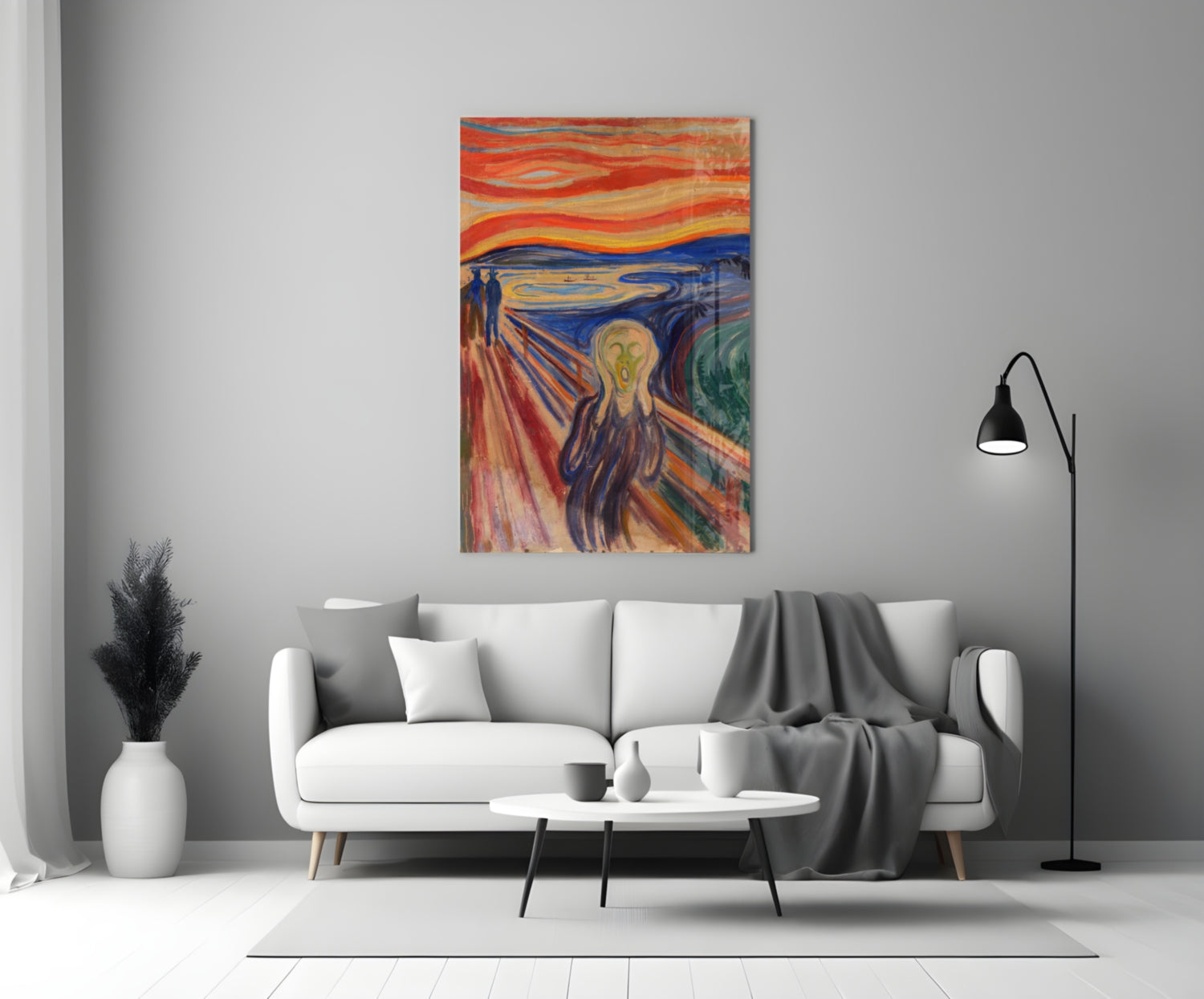 Scream" Glass Wall Art