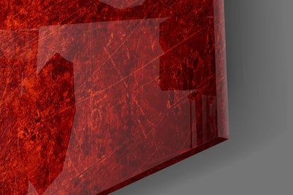 Rustic Grunge Flag of Poland Glass Wall Art