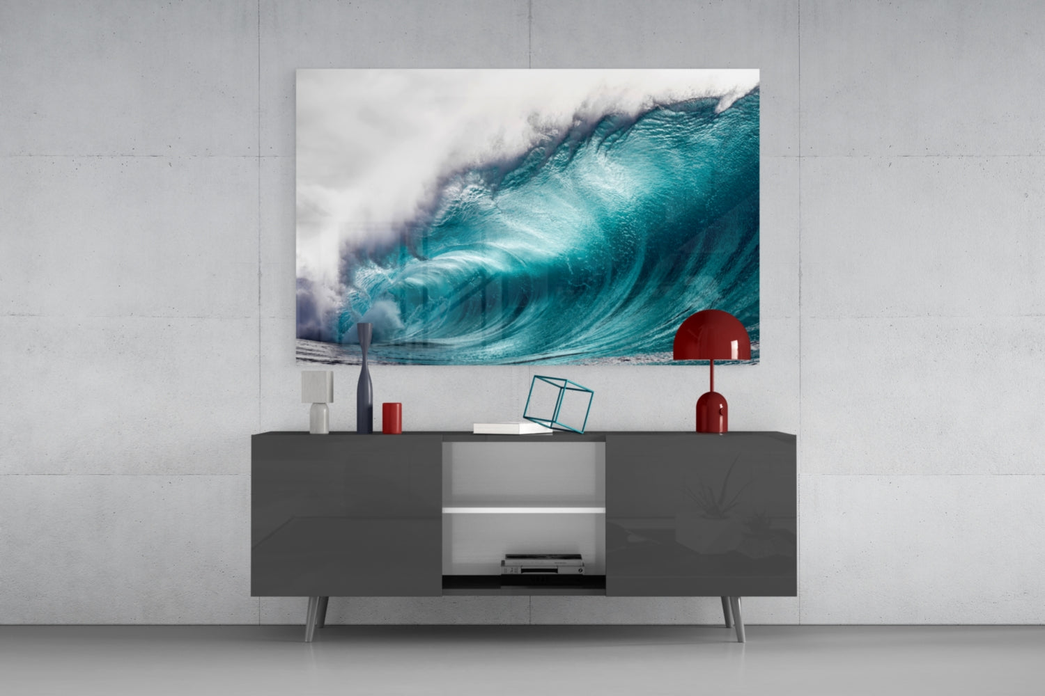 Wave Glass Wall Art