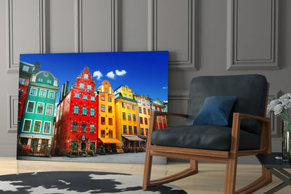 Stockholm House View Glass Wall Art