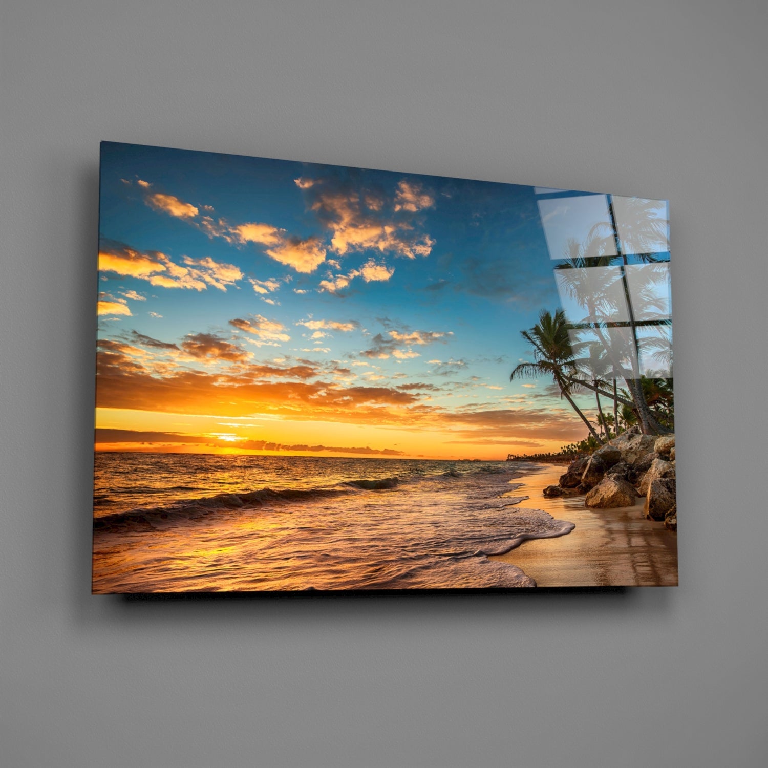 Beach Cruise Glass Wall Art