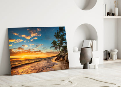 Beach Cruise Glass Wall Art