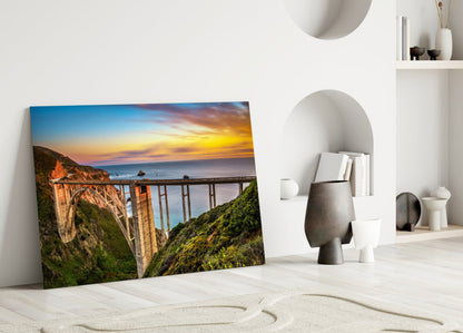 Bixby Creek Bridge Glass Wall Art