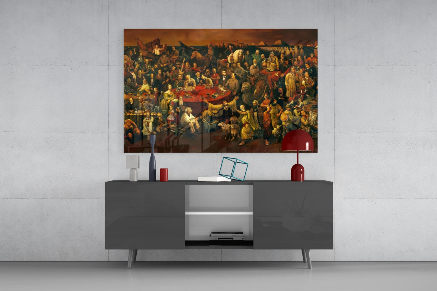 101 Famous People Glass Wall Art