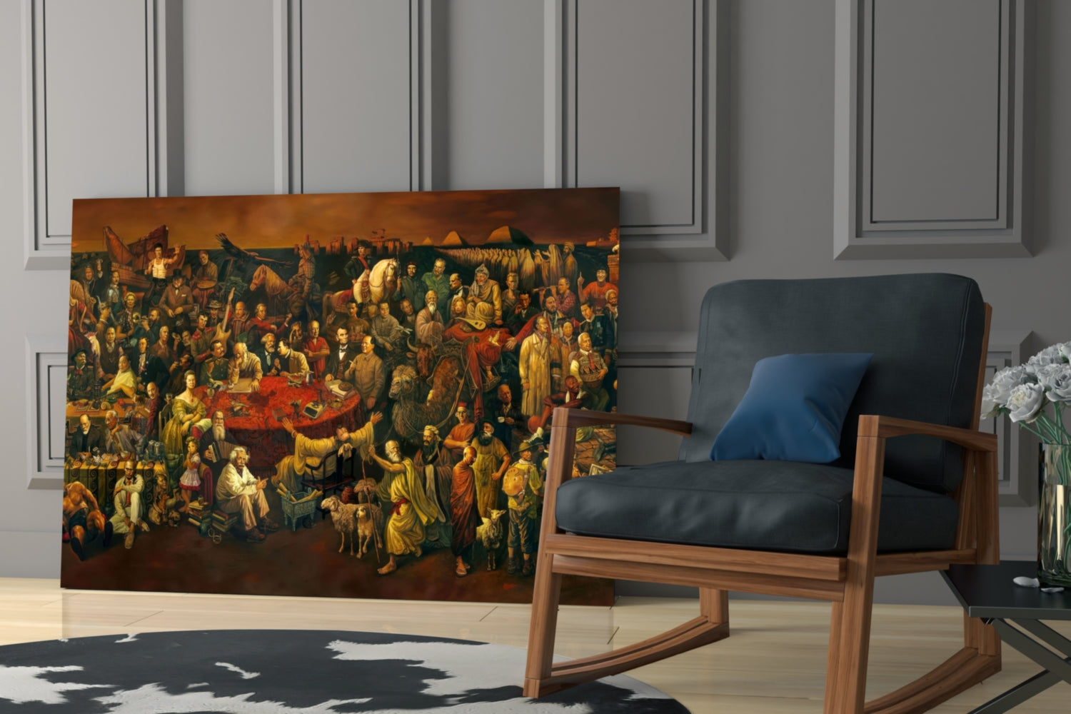 101 Famous People Glass Wall Art