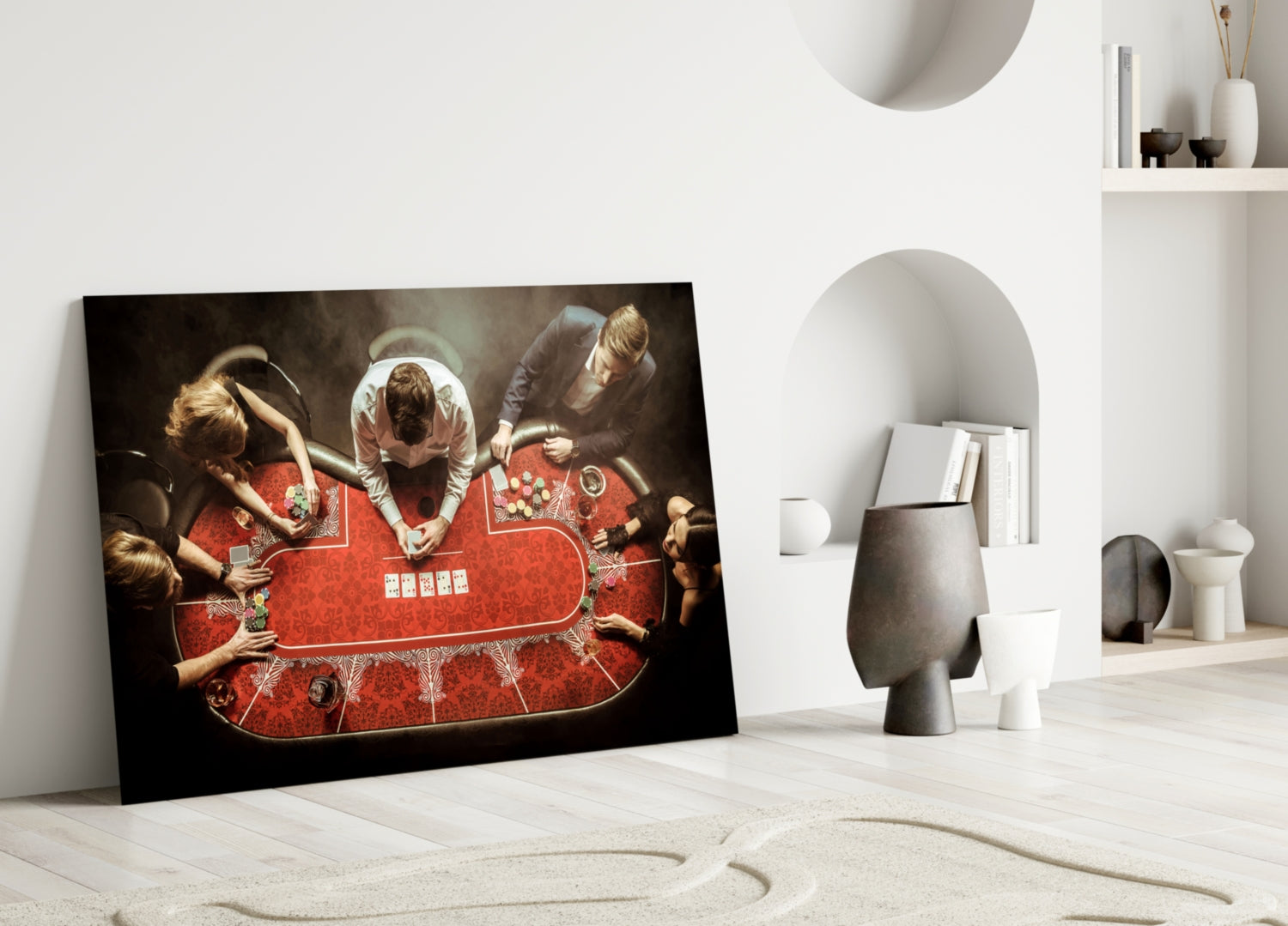 Gambling Glass Wall Art