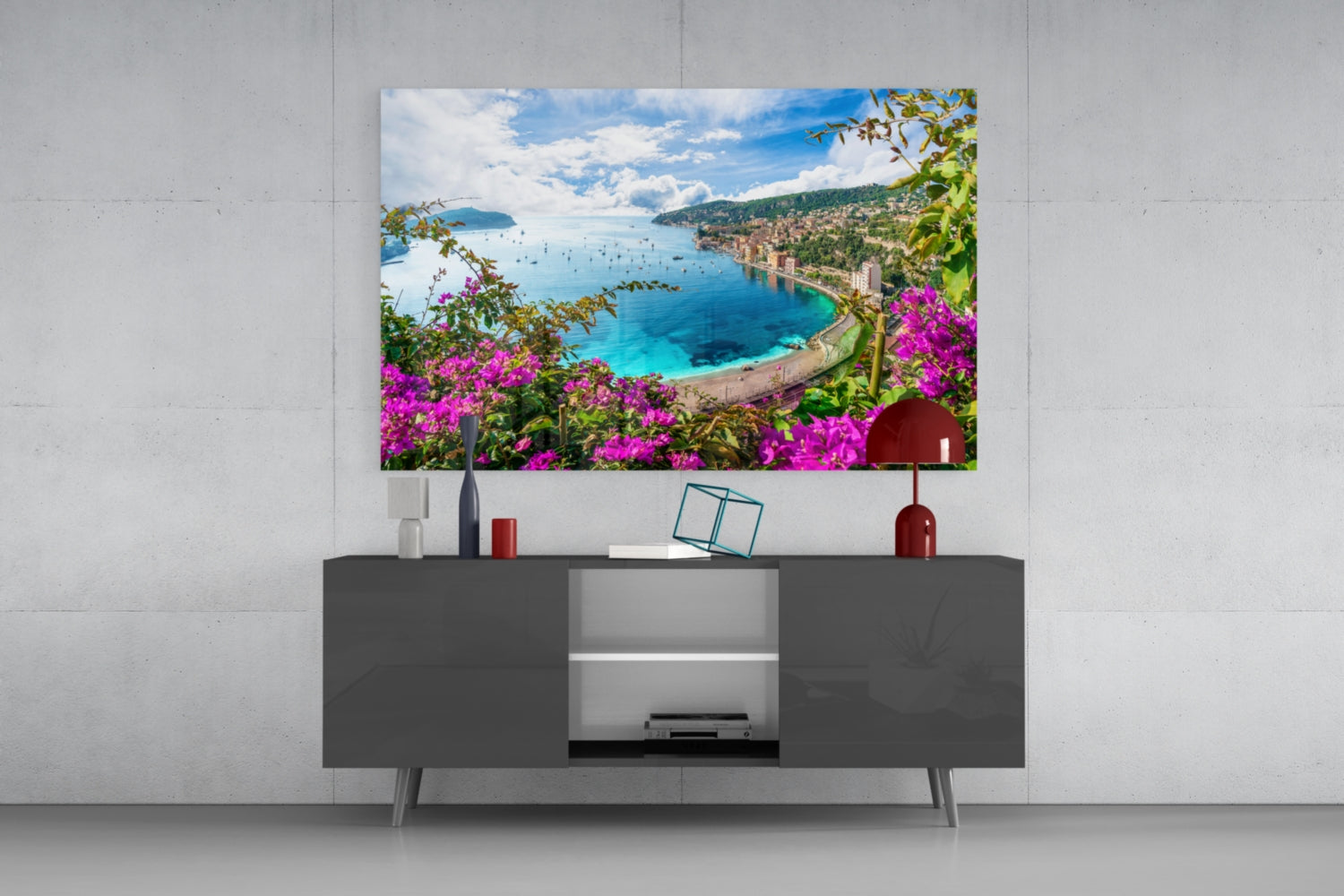 Nice France Glass Wall Art