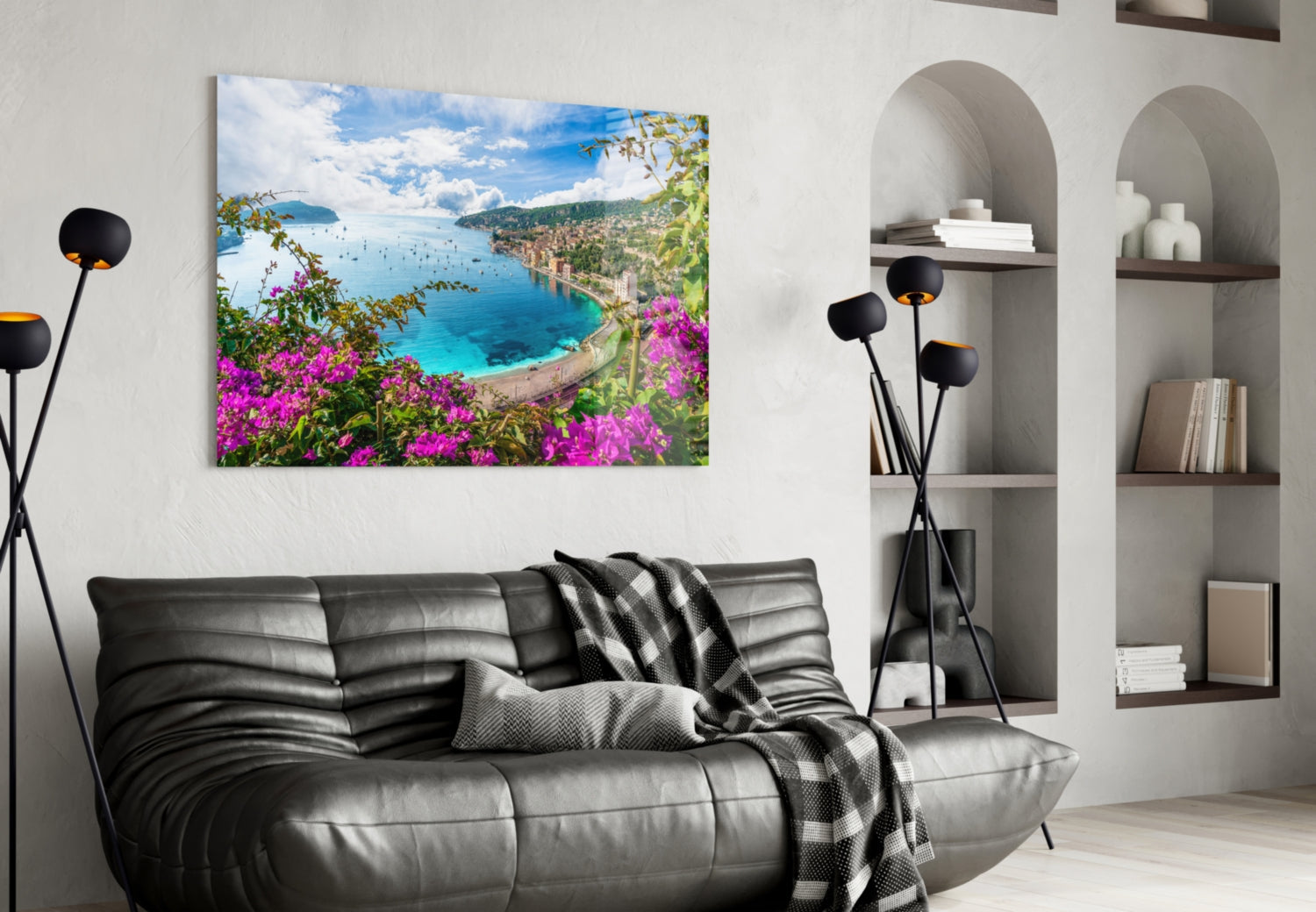 Nice France Glass Wall Art