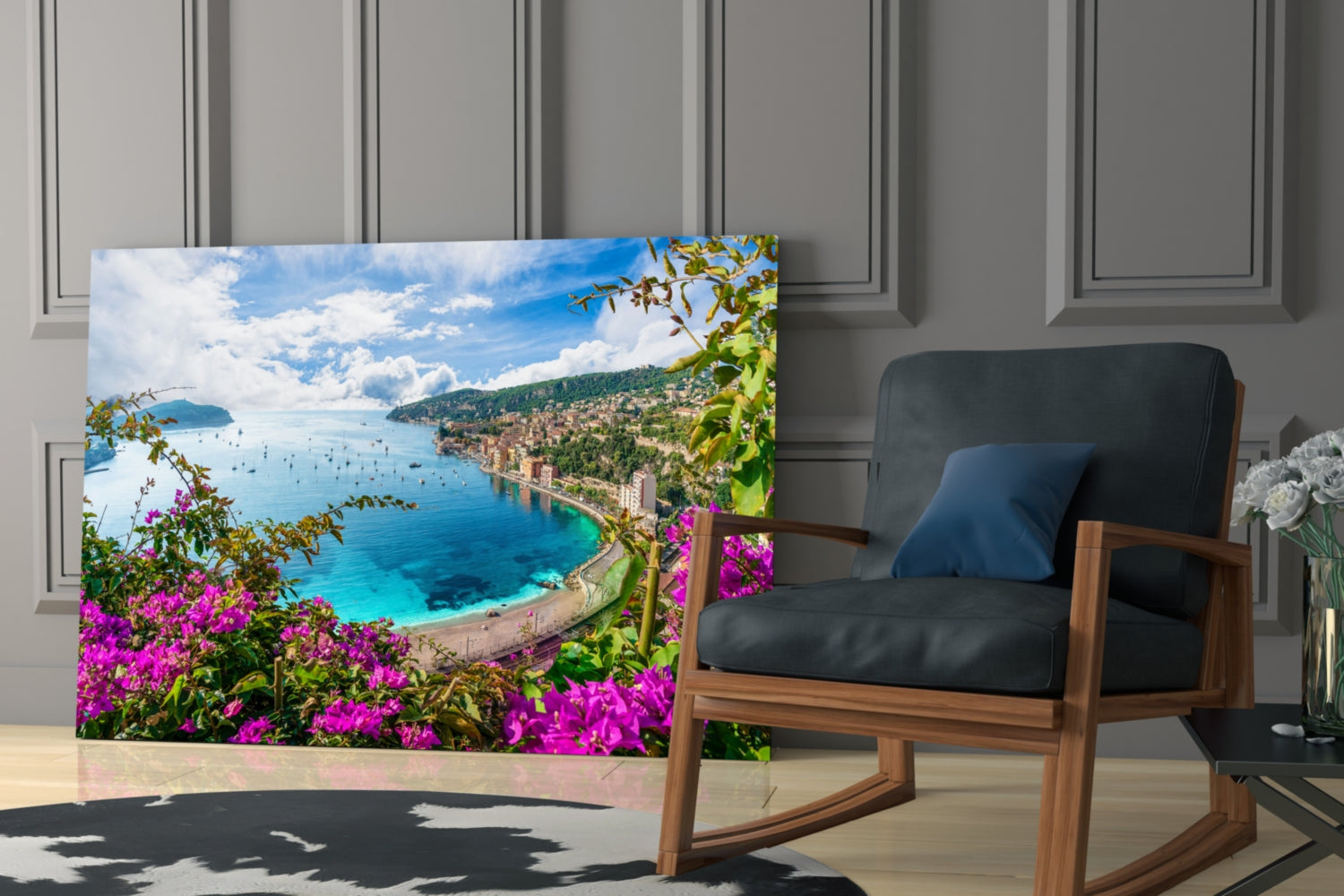 Nice France Glass Wall Art