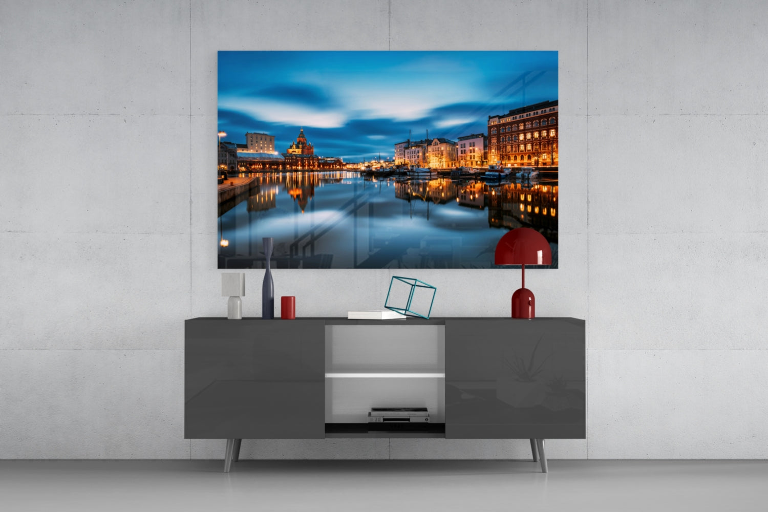 Helsinki Finland Glass Wall Art