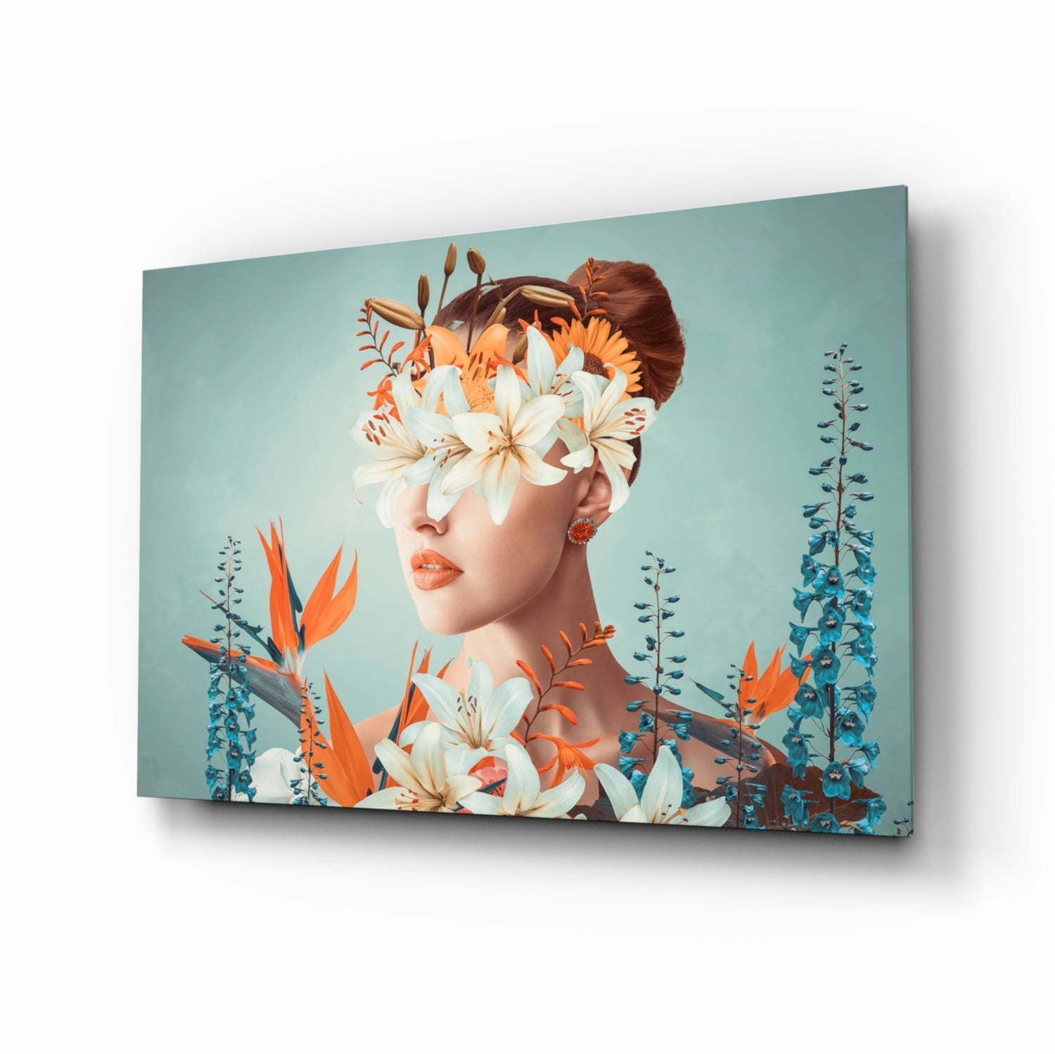Woman Abstract Art Glass Wall Art