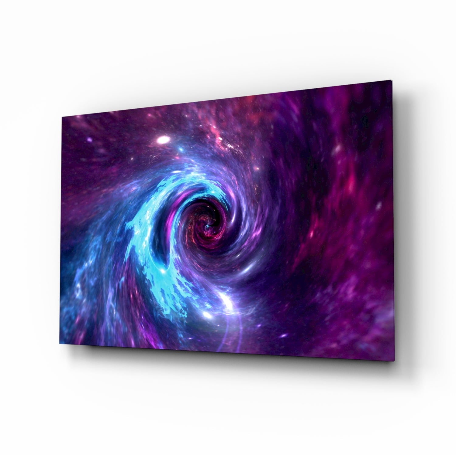 Space Helix Glass Wall Art
