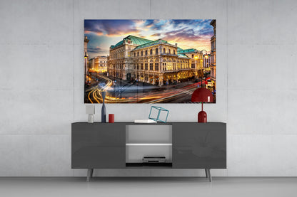 Vienna State Opera Glass Wall Art