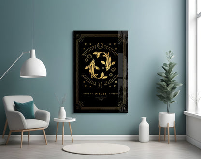 Pisces Glass Wall Art