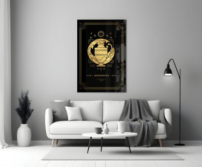 Aquarius Glass Wall Art
